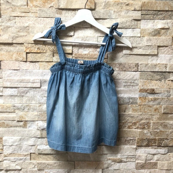 Hollister babydoll tie top